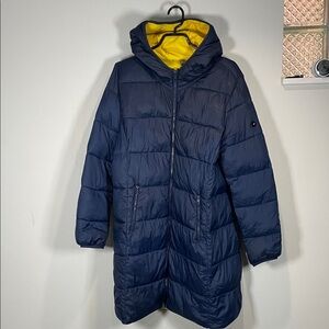 Ookpik Wolrd Navy Blue Hooded Puffer Jenny Jacket